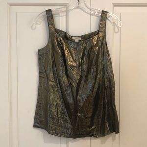 Metallic J. Crew top
